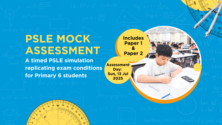 PSLE Math Mock Assessment and Simulation replicating exam conditions for Primary 6 students