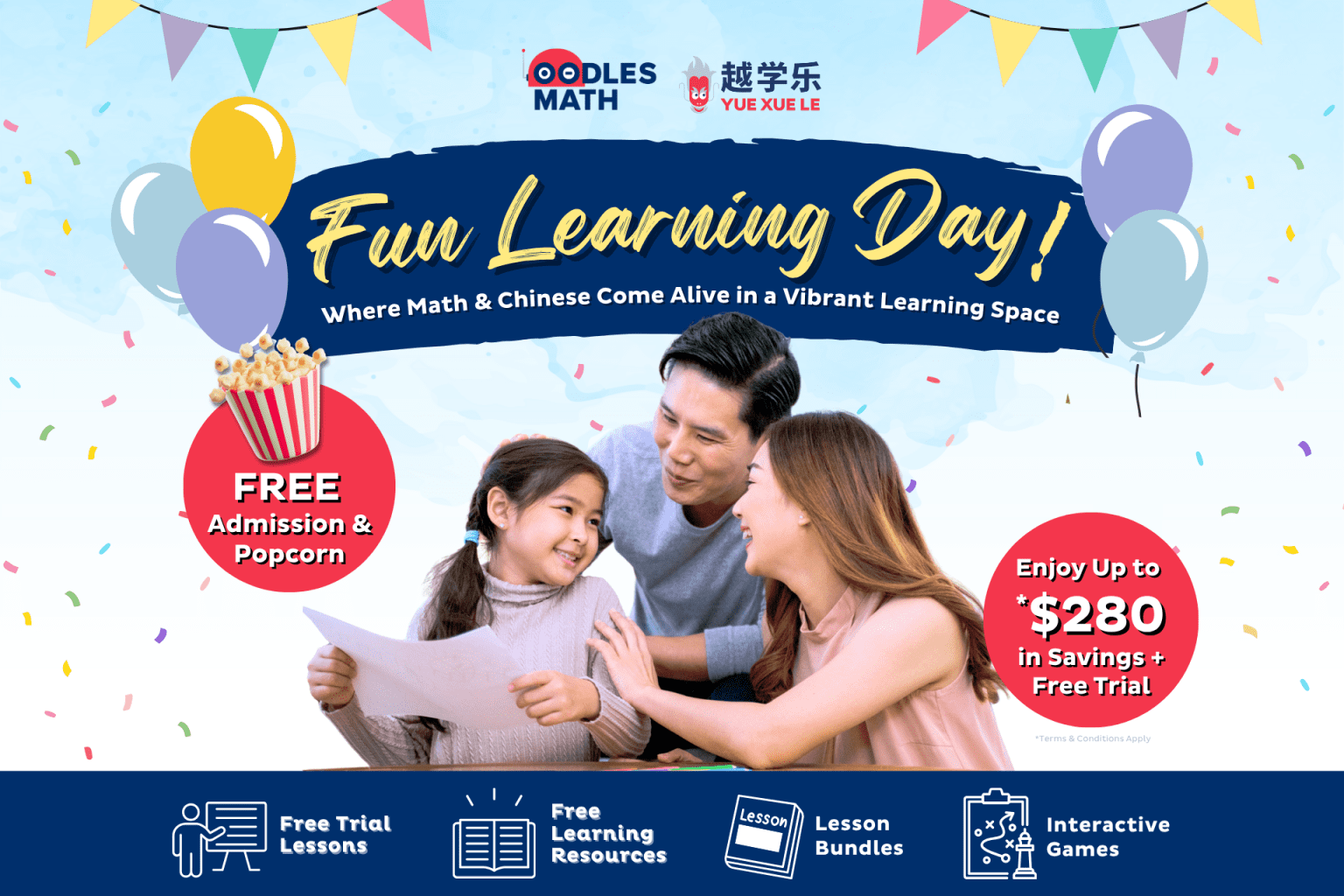 Oodles Math and Yuexuele Chinese Fun Learning Day
